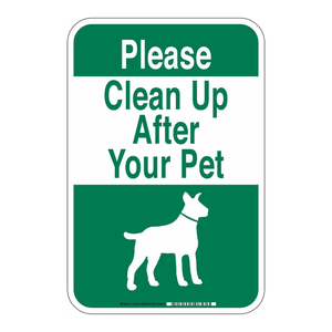Panneau Brady résistant aux intempéries pour la collecte des déchets d'animaux, imprimé UV, signalisation extérieure pour parcs et sentiers - Product Image 3