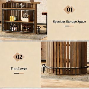 Tavolo da Bar Moderno di Lusso per Casa, Appartamento, Bistrot, Ristorante, Pub, Hotel o Caffè, per Cocktail e Uso Esterno, Arredamento Bar - Product Image 4