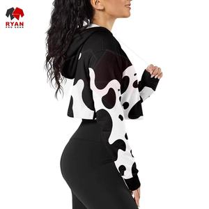 Ryan Pro Gear – Nouveaux sweats à capuche pour femmes, crop top respirant et élégant, couleur personnalisée, grandes tailles, services OEM et ODM - Product Image 3