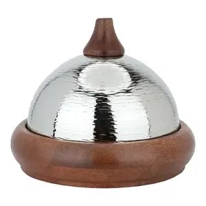 Recién Llegado: Azucarero Blanco Royals Ecológico de Acero Inoxidable con Superficie Brillante y Tapa de Madera, Capacidad de 350ml/550ml, Recipiente para Dátiles Secos - Product Image 6