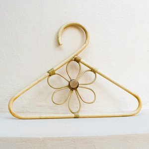 Wood hangers for clothes <b>display</b> rattan closet hanger clothing rack & wardrobe space saving - Product Image 5