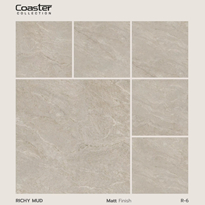 Carrelage en porcelaine mate texturé 60x60cm, conçu pour exprimer un relief subtil, un ton équilibré et une structure architecturale structurée. - Product Image 1