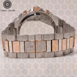 Charm Jewells Luxury Men's Stainless Steel <b>Watch</b> <b>Case</b> 40mm Dial Glass Crystal 20mm Band Mechanical Movement 10 Bar Water - Product Image 3
