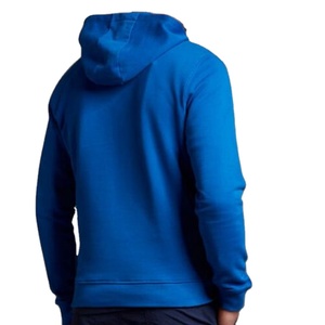 <b>Men's</b> Royal <b>Blue</b> Slim Fit Pullover <b>Hoodie</b> New Fashion 100% Cotton Drawstring with Embroidered Technics for Winter - Product Image 5