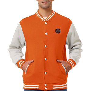 Chaquetas Letterman en Línea, Más Vendidas, Precio Económico, Cuello Alto, Logotipo Frontal, MOQ Bajo, Impermeables, Transpirables, para Hombre, Invierno - Product Image 1