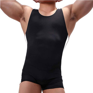 Combinaison de lutte pour hommes, design extensible et ajusté, prix bas, design personnalisé, combinaisons de lutte unies et vierges pour hommes - Product Image 6