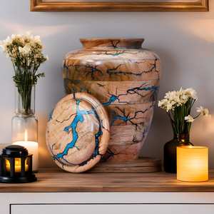 Best Urn <b>for</b> Human <b>Ashes</b> Large Cremation Adult <b>Ashes</b> Personalized <b>for</b> Funeral Box - Product Image 2