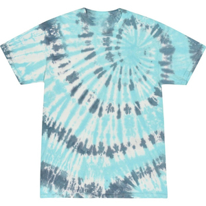 Camiseta Tie Dye de manga corta con cuello redondo y estampado rosa y amarillo - Product Image 4