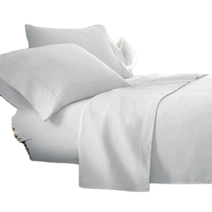Parure de lit d'hôtel blanc pur 100 % coton, douce, respirante, haute densité de fils, ensemble de literie de luxe pour hôtels, complexes hôteliers et usage hôtelier - Product Image 5