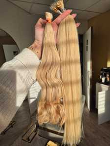 Extensiones de Cabello Virgen Remy Ondulado Liso Indio 613, Doble Trama, Rubias, Sin Enredos, Sin Caída - Product Image 3