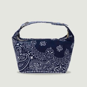 Bolso Bandana Clásico Blanco y Negro, Bolso de Hombro con Diseño Paisley, Bolso Hobo <span class=keywords><strong>Vintage</strong></span> en Forma de Media Luna para Compras y Viajes - Product Image 4