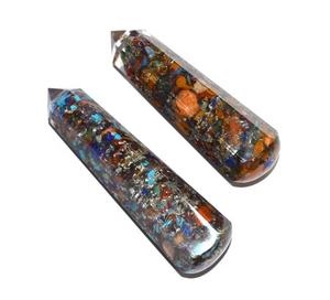 Gema Natural personalizada, piedras curativas naturales, colgantes de piedras preciosas de doble punto de fluorita - Product Image 5