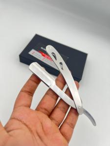 Navaja de Afeitar Profesional para Barbería, Cuchilla de Acero Inoxidable de un Solo Filo, Corte Recto, Tipo Turco - Product Image 3