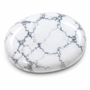 Natural White Howlite Palm <b>Stone</b> Polished Oval 6cm <b>Worry</b> <b>Stone</b> Healing Crystal Pocket <b>Stone</b> Meditation Reiki Feng Shui Wholesale - Product Image 1