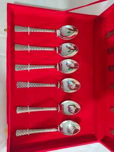 Elegant Stainless Steel Spoon Set with High Mirror Polish in <b>Red</b> <b>Box</b> ZE-3244C-D Dishwasher Safe Flatware for Wedding - Product Image 2