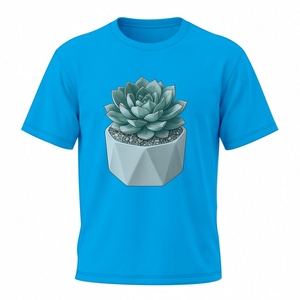 Top Trend Sustainable 2026 Men's Custom Printed Cotton/<b>Polyester</b> <b>T</b>-<b>Shirt</b> Anti Shrink Quick Dry Breathable Short Sleeve Regular - Product Image 1