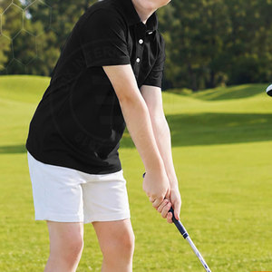 Chemises polo de golf pour jeunes, hauts à col anti-humidité, vêtements de sport de golf pour juniors, vêtements de performance à manches courtes pour garçons - Product Image 6