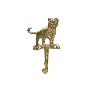 Custom Wholesale Metal Tiger Animal Coat <b>Hook</b> Heavy Duty Brass <b>Wall</b> Hanger Decorative Metal <b>Key</b> Towel <b>Hook</b> for Home Decor - Product Image 1