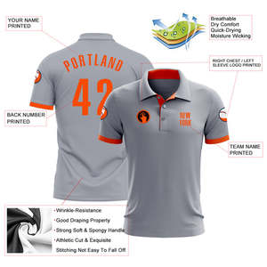 OEM <b>Custom</b> Sublimation Golf Shirt 100% Polyester Polo Sports Team Club Uniform Wholesale Personalized Logo Name Printed Athletic - Product Image 3