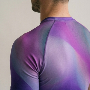 Mens Sporty Athletic Compression Jersey Solid Half Sleeve Shirt Custom Fitness Workout Gym Training Running Sports Apparel Top - Product Image 6