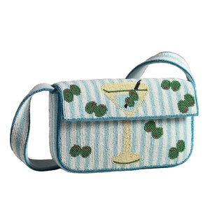 Bolso de mano bordado a mano con técnica brasileña y cuentas, bolsos de noche, bolsos de almacenamiento para novias - Product Image 1