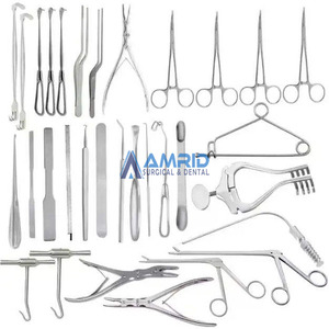 Ensemble d'outils de craniotomie neurochirurgicale pour chirurgie cérébrale, 32 pièces, qualité professionnelle, par amrid surgical - Product Image 1