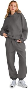 Women's Activewear Tracksuit <b>Set</b> Oversized Hoodie <b>Joggers</b> Custom Logo Casual <b>Matching</b> Outfit Everyday Streetwear 2026 - Product Image 5