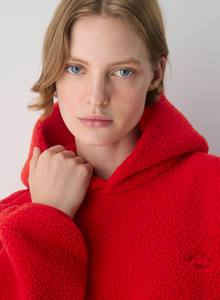 Wholesale Women Sherpa Hoodie Oversized Casual Streetwear OEM ODM Private Label USA Supplier - Product Image 2
