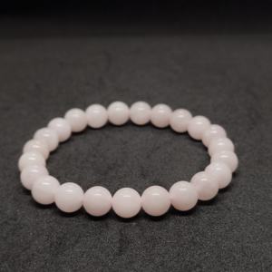 8mm Natural Rose Quartz <b>Beads</b> Semi-Precious Stone Crafts Unique and Elegant Handmade <b>Bracelets</b> - Product Image 1