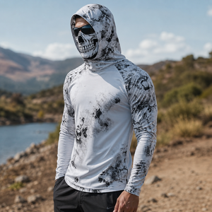 Camiseta de Pesca de Diseño Moderno, Ropa de Pesca Personalizada de Alto Rendimiento, Protección Solar UPF50, Impresión por Transferencia de Calor, para Hombre - Product Image 2