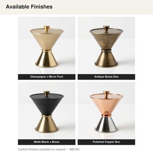 Portavelas de Latón Hecho a Mano de 12 cm para Champán, con Base de Espejo y Diseño de Diábolo, Recipiente de Equilibrio para Decoración del Hogar, Hoteles y Bodas - Product Image 5