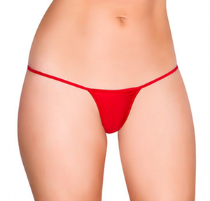 กางเกงในผู้หญิงสีแดงแบบ Thong เอวต่ำ เซ็กซี่ ไร้รอยต่อ ระบายอากาศได้ดี เป็นมิตรกับสิ่งแวดล้อม ผลิตจากไนลอนถัก สีพื้น ความหนาปกติ สำหรับผู้ใหญ่ - Product Image 1