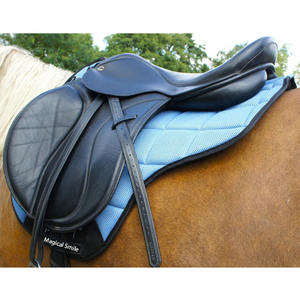 Almohadillas de Silla de Montar de Alta Calidad con Flujo de Aire, Almohadilla de Lujo Azul Pastel para Salto, Almohadillas de Silla de Montar Ridder Love This - Product Image 4