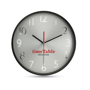 Orologio da parete con quadrante in argento - Product Image 2