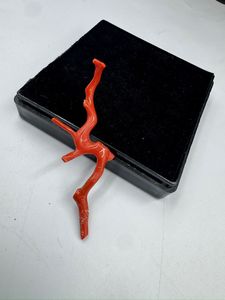 ลูกปัดปะการังแดงอิตาลีทรงกิ่งไม้ ดีไซน์หรูหรา สำหรับทำเครื่องประดับ รูปทรงต้นไม้ คุณภาพสูง - Product Image 3