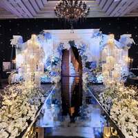 Décoration de scène de mariage tendance sur le thème des colonnes romaines, livraison rapide pour mariages en intérieur, matériau en plastique renforcé de fibres