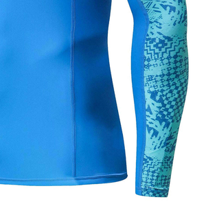 Camiseta Deportiva de Manga Larga para Hombre, con Protección UPF50, Antibacteriana, con Estampado Digital, para Surf, BJJ, Natación, con Logotipo - Product Image 6