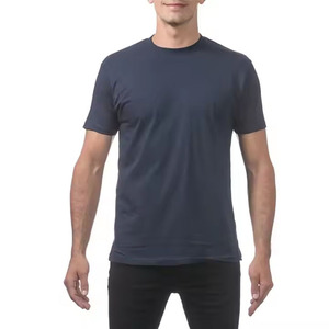 เสื้อยืดคอกลมแขนสั้นทรงหลวมผ้าคอตตอนหนา 200 กรัม 240 กรัม 300 กรัม สำหรับผู้ชาย ป้องกันขนร่วง รับสั่งทำ - Product Image 3