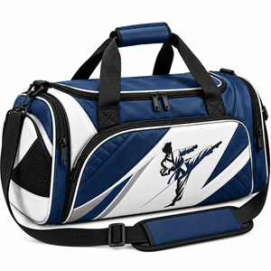 Sac de sport pour arts martiaux, idéal pour l'entraînement de Taekwondo, avec compartiment à chaussures, poche latérale en filet, poignées robustes et sangle réglable - Product Image 1