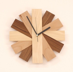 <b>Wall</b> <b>Clock</b> <b>Clocks</b> for Farmhouse Wooden Silent Living Room Dining Room Wooden House <b>Decoration</b> by perfect enterprises - Product Image 4