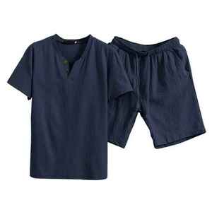 Ensemble de polos pour hommes, directement de l'usine, avec t-shirt et short, vêtements de sport en coton premium, fabricant de marques privées - Product Image 1
