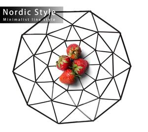 Corbeille à fruits moderne en fil métallique, panier à fruits en fer forgé pour comptoir de cuisine, centre de table, décoration intérieure et rangement - Product Image 3