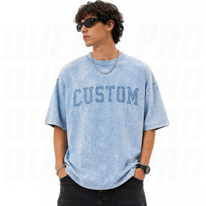 <b>Sky</b> <b>Blue</b> Rhinestone T-Shirts Custom Cotton <b>Tops</b> Premium Streetwear Casual Fashion Wear Custom Brand Logo Graphic Tees Wholesale - Product Image 2
