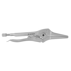 Alicates de presión de acero inoxidable de alta resistencia con agarre de precisión y sujeción segura para animales, de punta fina, de 10 pulgadas, con conexión lateral/terminal mediana - Product Image 3