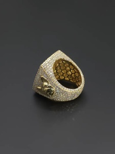 Gold GPF Moissanite <b>Ring</b> <b>Iced</b> Out Hip Hop Jewellery 925 Sterling Silver VVS Diamond Statement <b>Ring</b> - Product Image 3