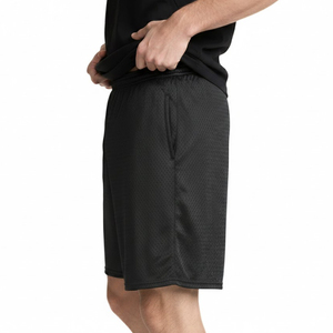 Shorts de sport décontractés pour hommes, taille mi-haute, en maille respirante, écologiques, séchage rapide, légers, pour la course à pied - Product Image 2