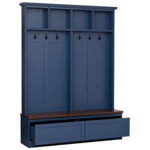 Appendiabiti 4-in-1 in Stile Rustico con Panca Effetto Legno, 2 Grandi Cassetti, Organizzatore per Ingresso - Product Image 4