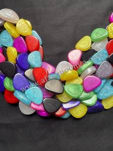 FE Boho Triangle Chunky Resin Beads 10mm-30mm | Custom Color | Large Hole <b>Waist</b> Beads DIY Box Packaging Sample Making Service - Product Image 2