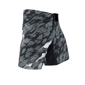 Shorts de boxe MMA sportifs unisexes les plus vendus, design professionnel, personnalisables, haute qualité, 100 % coton, séchage rapide, devant - Product Image 4