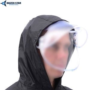 Custom Hooded Casual Solid Waterproof Windproof Lightweight Rain Suit for Outdoor Work and Riding - Product Image 4